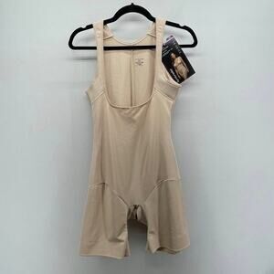 Ambrielle Shapewear Torsette Thigh Slimmer Womens XXL Nude Slimming Undergarment